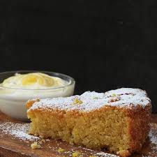 Nigella S Lemon Polenta Cake With Lemon Curd Cream Recipe Yummly Recipe Polenta Cakes Nigella Lemon Polenta Cake Almond Recipes