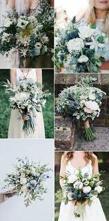 A creative long stem wedding bouquet with white and pink roses, privet berries and cherries, greenery and grasses for a summer bride. Trending 30 Navy Blue And Greenery Wedding Ideas For 2021 Emmalovesweddings