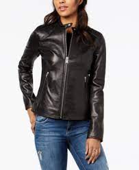 Marc New York Quilted Leather Moto Jacket Black Xs Leather Moto Jacket Leather Jacket Coats For Women