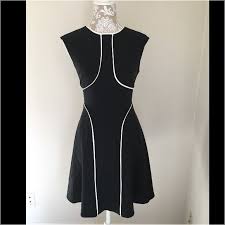 Alfani Black Dress With White Outline Dresses Alfani Dress Clothes Design