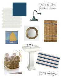 Collection by beach decor shop. Jpm Design Nautical Chic Powder Room Chic Powder Room Nautical Bathrooms Nautical Bathroom Decor