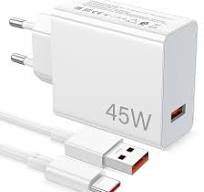 45W USB Ladegerät mit 6A Typ C Ladekabel 1M für Xiaomi Redmi Note 14Pro 5G  13Pro 12Pro 11Pro,Schnellladegerät USB Power Handy Ladegeräte für Xiaomi ...