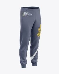Men S Heather Cuffed Sweatpants Front Right Half Side View In Apparel Mockups On Yellow Images Object Mockups Sweatpants Shirt Mockup Sports Garments