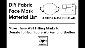 Cut 2 for main fabric cut 2 for lining fabric. Diy Fabric Face Mask Make These Well Fitting Masks To Donate To Healthcare Workers And Shelters Youtube