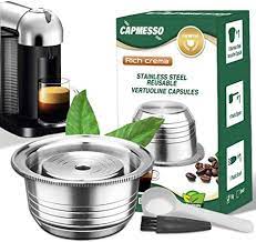 What are nespresso compatible capsules? Capmesso Coffee Capsule Reusable Vertuoline Pod Refillable Vertuo Capsules Stainless Steel Compatible With Nespresso In 2021 Coffee Capsules Vertuoline Nespresso Pods