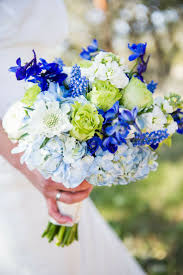 If you don't want a bold bouquet, use soft tones and light shades. Fresh New Blue Wedding Bouquets We Adore Modwedding