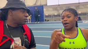 Jordan Hamb runs 9.00 in her hurdles prelim