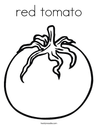Bunch of tomato coloring page. Red Tomato Coloring Page Twisty Noodle