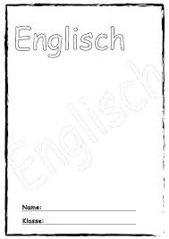 Deckblatt Englisch Deckblatt Englisch Deckblatt Ausdrucken