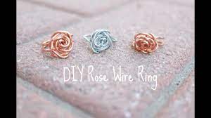 Place your wire on an anvil or steel plate and hammer flat. D I Y All The Time Rose Wire Ring Youtube