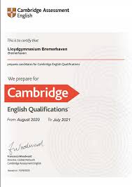 Cae (c1 advanced) video courses + youtube discounts: Cae Lloyd Gymnasium Bremerhaven