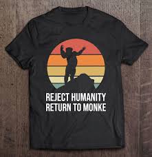 Monke memes reject humanity return to monkey. 70s Retro Reject Humanity Return To Monke Funny Meme Gorilla