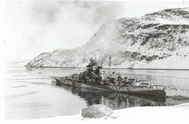 The tirpitz had been anchored in kåfjord in 1944 when it came under attack by allied bombers. Battleship Tirpitz Anchored In The Kafjord Norway In March 1943 2848 1880 Historyporn