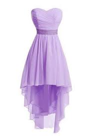 Lavender Sapphire Knee Length High Low Chiffon Dress Chiffon Evening Dresses Cocktail Dress Prom