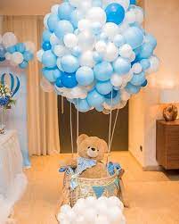 Boy S Baby Shower Ideas Baby Shower Balloons Baby Bear Baby Shower Cute Baby Shower Ideas
