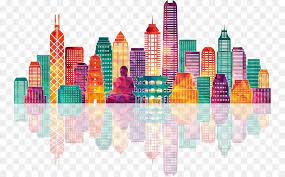 Hong Kong Skyline Stock Illustration Illustration Colorful City Building Silhouettes Png Is About Chicago Painting Building Silhouette Building Illustration