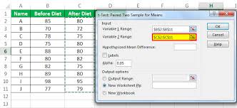The average difference is the sums of the difference between pairs of consecutive numbers, to get the average, just divide that by the total number of pairs. P Value In Excel Examples How To Calculate P Value In Excel T Test