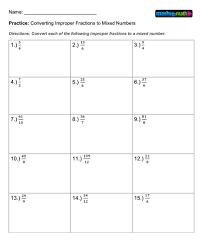This selection of resources will help children to embed their understanding of converting between mixed numbers and improper fractions. How To Convert Improper Fractions To Mixed Numbers Explained Mashup Math