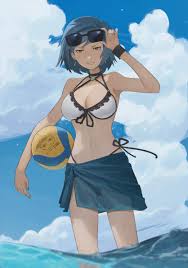 Franziska at the Beach ☀️ (Dotr Art) : rAceAttorney