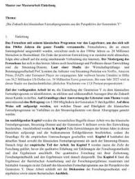 Muster und vorlagen für ihre bewerbung. Einleitung Masterarbeit Tipps Kostenlose Vorlage