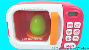 Pretend Play Magic Microwave Just Like Home Toy Appliance Monster Prince Toys Surprise Egg Toy Collection