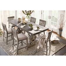Charthouse Counter Height Dining Table And 6 Stools In 2020 Counter Height Dining Room Tables Counter Height Dining Table Dining Table