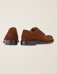 Corby Derby Shoes Chestnut Suede