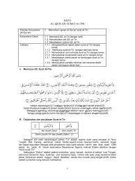 Surat ini terdiri dari enam ayat dan merupakan surat makkiyah. Surat At Tin Tergolong Surat