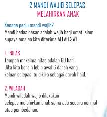 Melansir dari tirto.id, junub adalah situasi ketika seseorang mengalami satu dari dua hal. Mandi Nifas Wiladah Mengikut Mazhab Dakwah Muslim My Facebook