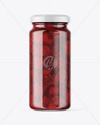 Download Clear Glass Jar With Strawberry Jam Mockup In Jar Mockups On Yellow Images Object Mockups