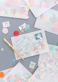Diy Confetti Postcard The House That Lars Built Postcards Diy Diy Postcard Diy Stationery