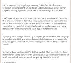 I always luv sushi king food. Sushi King Tidak Halal Sebenarnya My