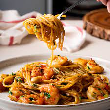 Garlic Prawn Spaghetti Marion S Kitchen Recipe Garlic Prawns Prawn Spaghetti Pasta Dishes