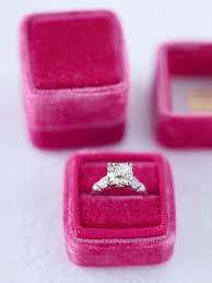 The Corsette The Mrs Box Pink Wedding Rings Wedding Ring Box Pink Engagement