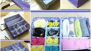 Ideal for store your socks, bra, underwear, drugs, jewelry, stationery, sundries, ect. Diy Cardboard Underwear Storage Box