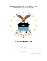 Sexual Assault Response Guide United States Air Force Academy