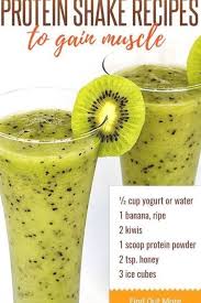 Healthy Protein Shake Recipes To Gain Muscle Healthy Food Menu Homemade Protein Shakes Healthy Protein Shakes Simple Protein Shake Recipes