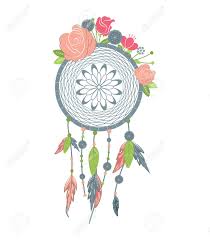 From the song of hiawatha by henry wadsworth longfellow. Hand Drawn Native American Dreamcatcher With Feathers And Colorful Royalty Free Cliparts Vectors And Stock Illustration Image 71546141