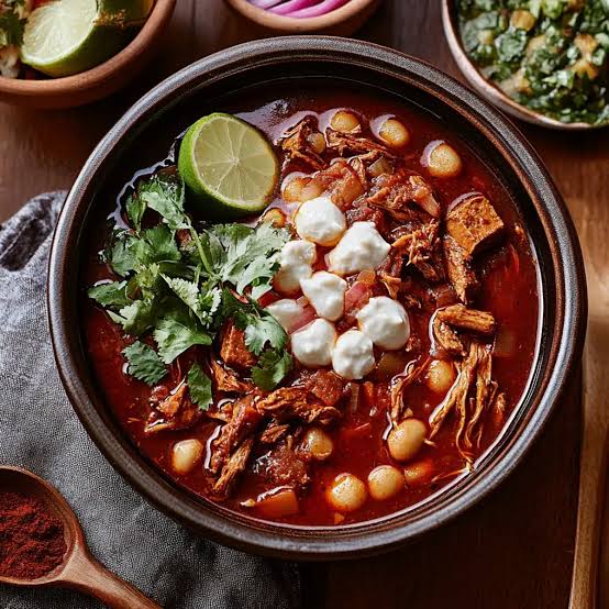Dried guajillo and ancho chiles - essential ingredients for authentic pozole rojo recipe