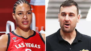 She won an olympic bronze medal. Basketball Liz Cambage Catches Bogut In F Ing Weird Lie