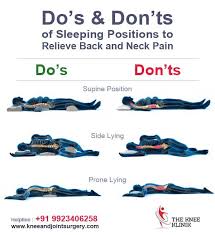Do S And Dont S Of Sleepingpositions To Relieve Back And Neckpain Www Kneeandjointsurgery Com Sleep Health Sleeping Positions Positivity