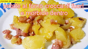 Belle croccanti fuori e morbide dentro, dorate al piunto giusto e assolutamente gustose! Patate Al Forno Croccanti Fuori E Morbide Dentro Youtube