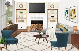 Someone who's drawn to the eclectic is someone. Contemporary Eclectic Midcentury Modern Living Room By Havenly Living Room Design Modern Eclectic Living Room Mid Century Modern Living Room