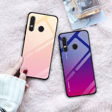 gradient tempered glass case for huawei p30 case girly phone cases bling phone cases diy iphone case