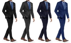 Braveman Mens Slim Fit Suit Groupon Goods