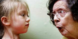 Kindergarten in a nursing home brings young and old happily together