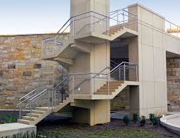 I am trying to come up with a simple design for adding a handrail to a set of my dad is wanting to avoid putting the rail on the actual steps to keep from losing waking space/area, hence the floor/brick wall combo design. Casino Commercial Cable Railings Trex Commercial Products