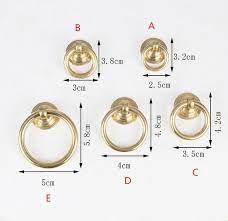 Brass ring pulls cabinet hardware. Gold Brass Ring Pulls Dresser Knobs Drawer Drop Pull Handles Knob Pure Copper Kitchen Cabinet Handle Cupboard Knobs Cabinet Pulls Aliexpress