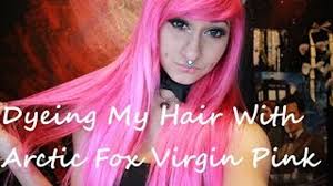Garnier color sensations pastel pink permanent hair dye colour cream. Dyeing My Hair With Arctic Fox Virgin Pink Dailymotion Video