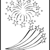 Fireworks colouring page stock vector illustration of fire. 1